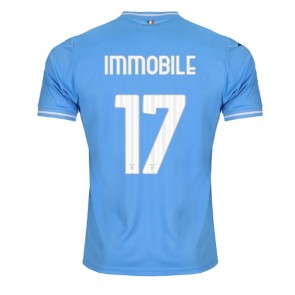 Lazio Ciro Immobile #17 Koszulka Podstawowych 2023-24 Krótki Rękaw